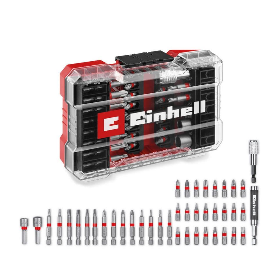 Einhell M-CASE Bit-Set, 42 Teile mit robusten Bits und Schnellwechselhalter