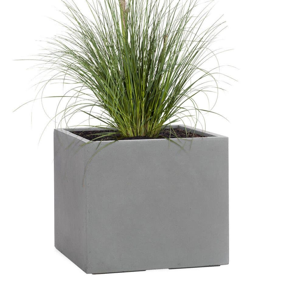 Pflanzwerk® CUBE Pflanzkübel, Frostbeständig mit Lotus-Effekt, Handgefertigt, Eckig