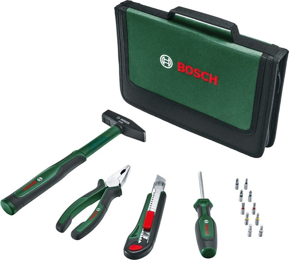 Bosch Home & Garden Easy Starter Werkzeugset, 14 Teile für Heimwerker