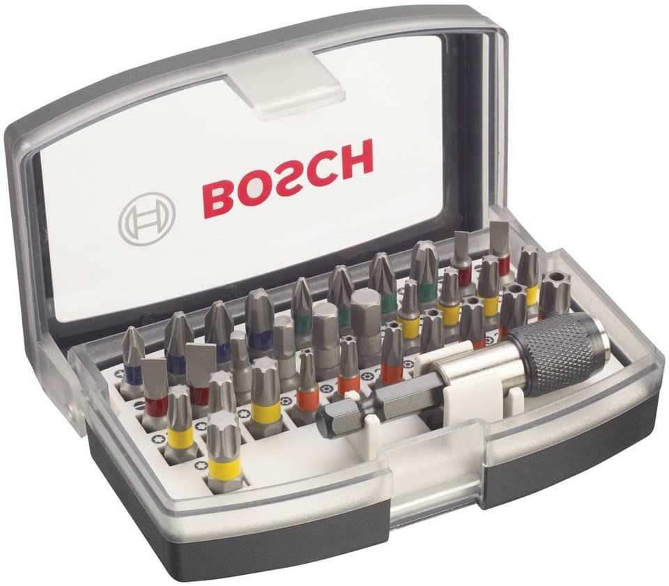 Bosch Professional Bit-Set 32-teilig, vielseitige Schrauberbits in praktischem Etui